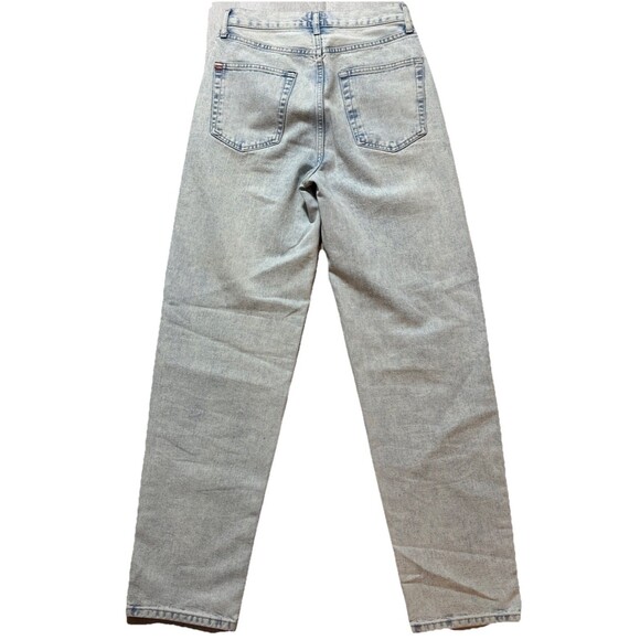 BDG High Rise Baggy Jeans Size 24 Heavy Denim Stone Wash Retro 90s Boyfriend - Picture 2 of 7